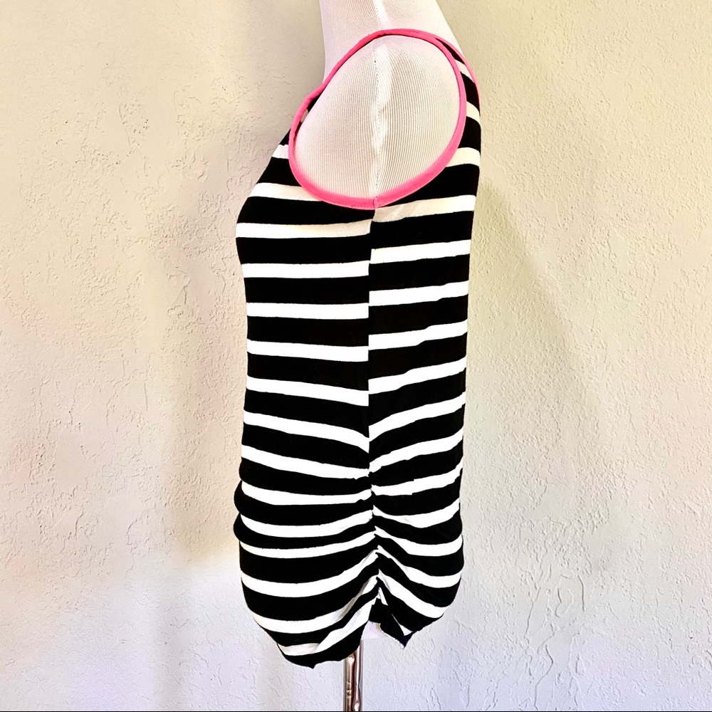 NWOT One Clothing Ruched Stripe Tank Top, L (Jrs) - Picture 3 of 11